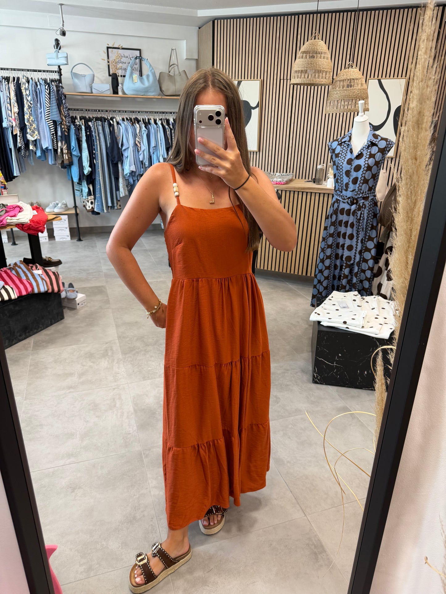 Kleid "Tierra" Terracotta