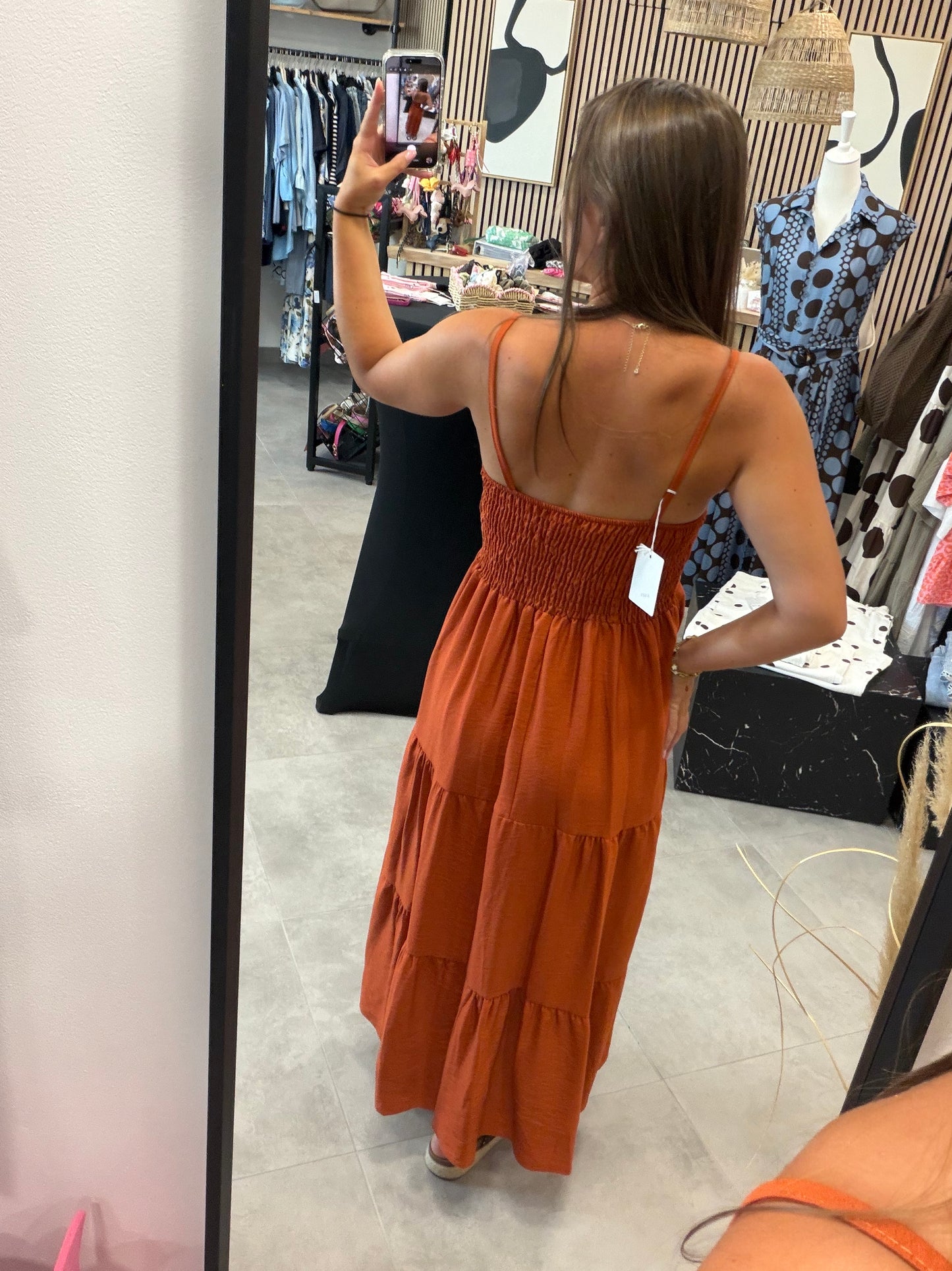Kleid "Tierra" Terracotta