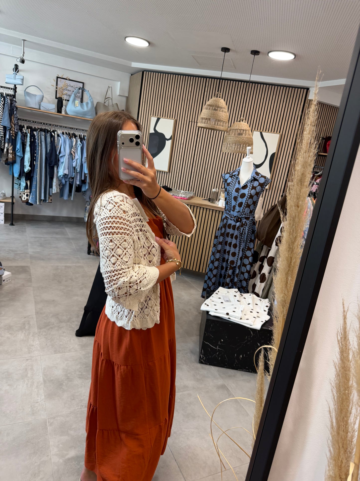 Häkeljacke "Boho" Beige
