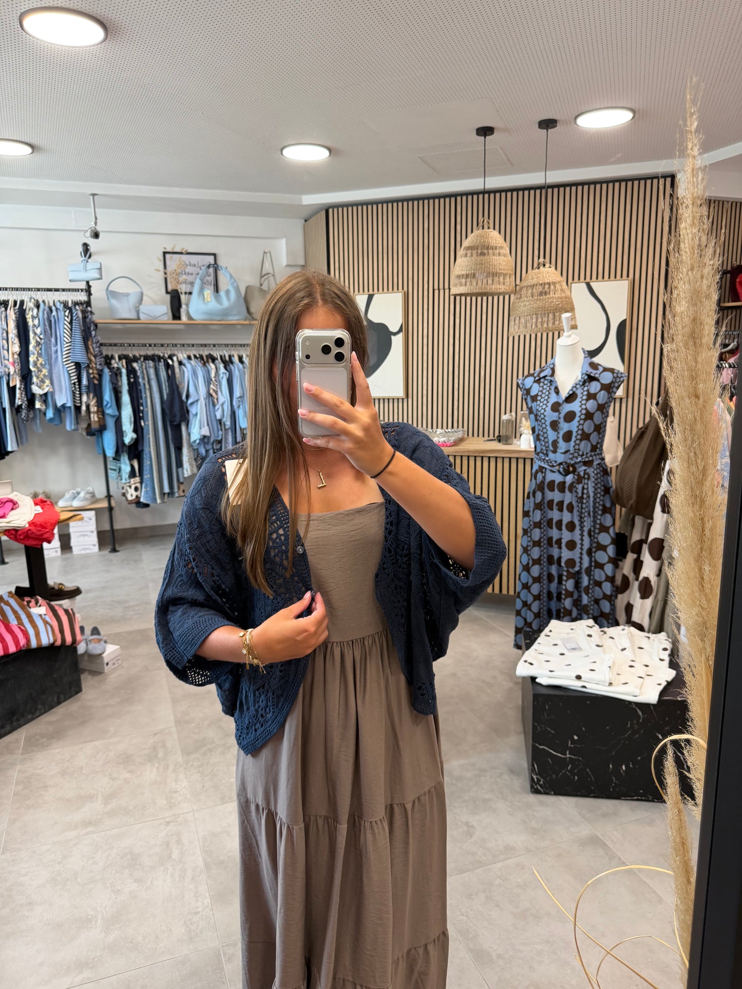 Strickjacke "Vintage" Dunkelblau