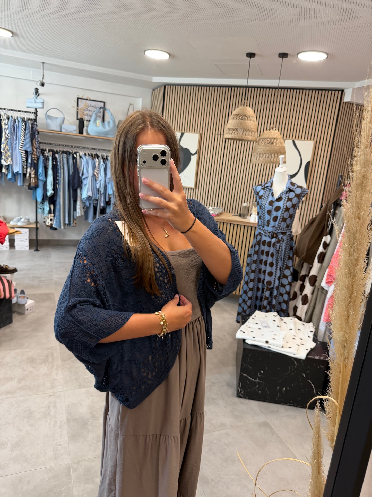 Strickjacke "Vintage" Dunkelblau