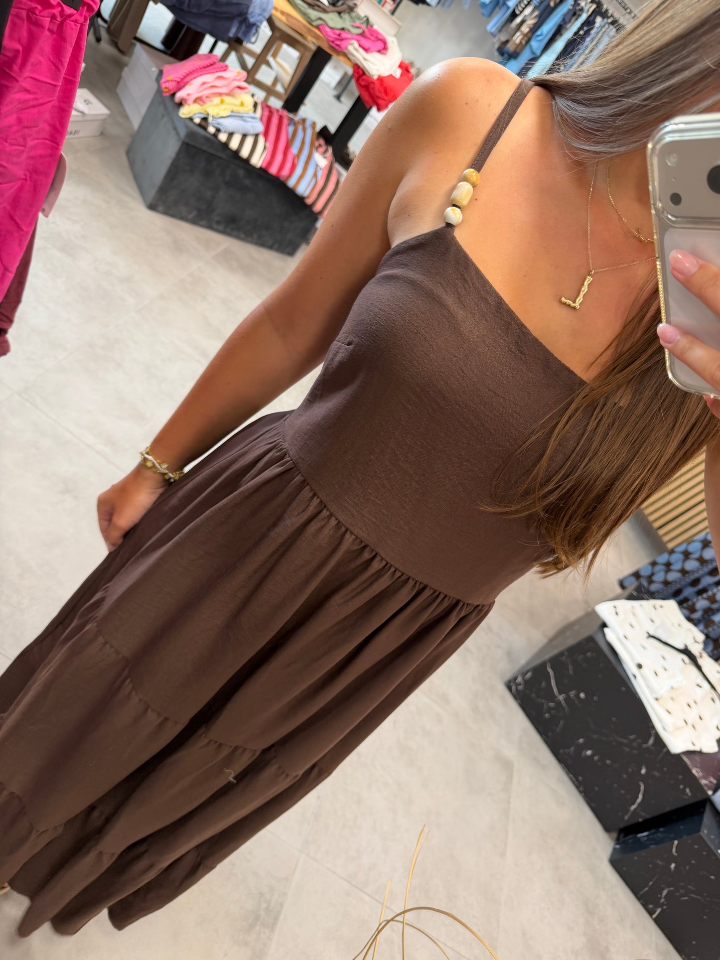 Kleid "Tierra" Schoko