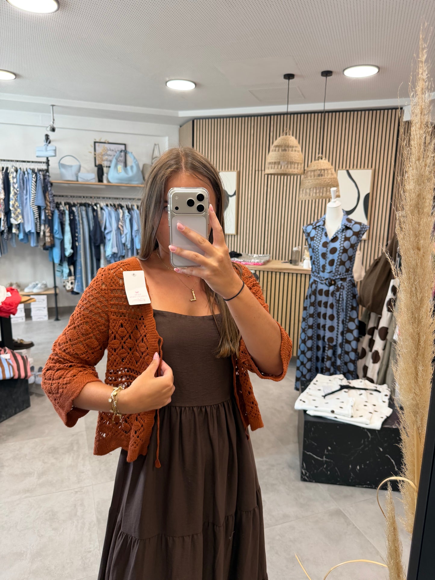 Häkeljacke "Boho" Terracotta