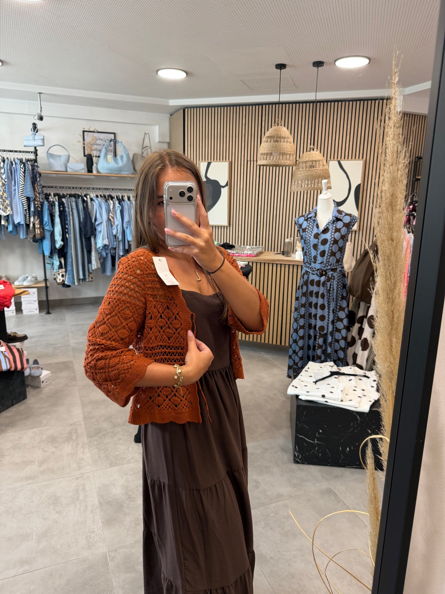 Häkeljacke "Boho" Terracotta