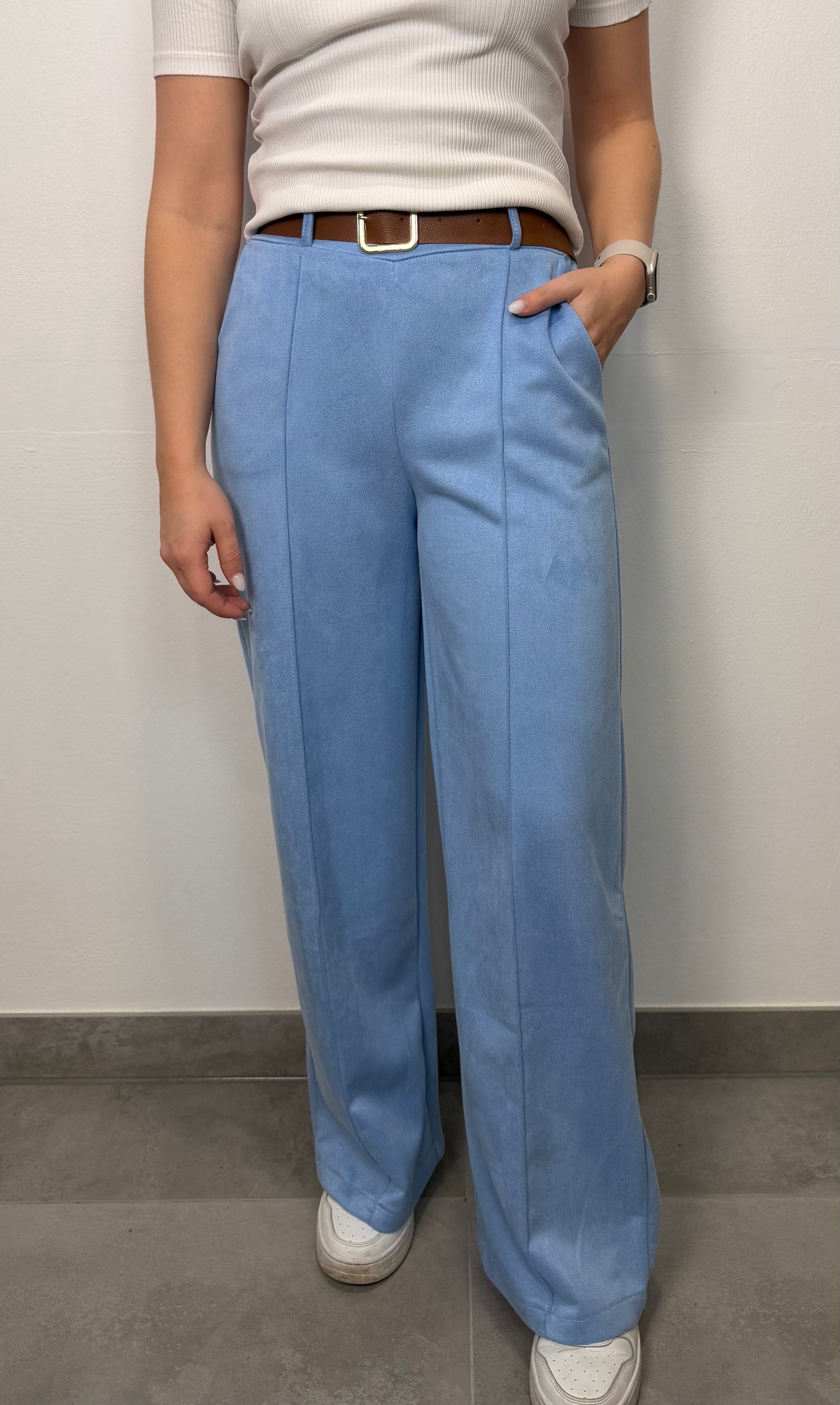 Hose "Line" Hellblau