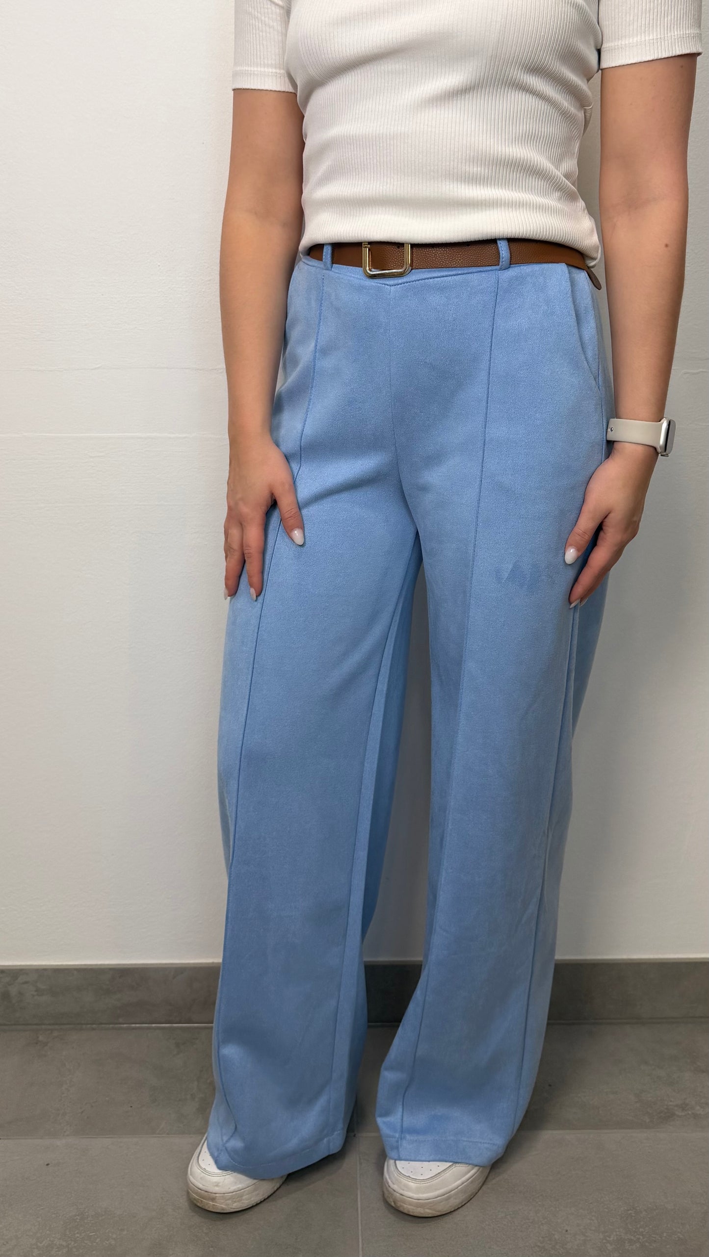 Hose "Line" Hellblau