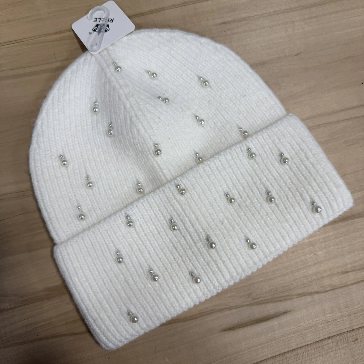 Beanie "Pearly Glow" Offwhite