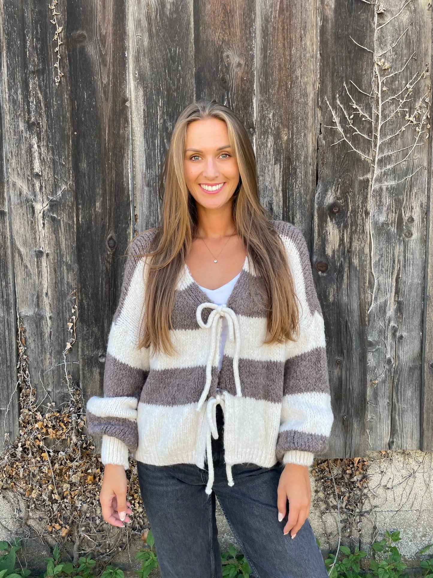 Cardigan "Nelly" Taupe