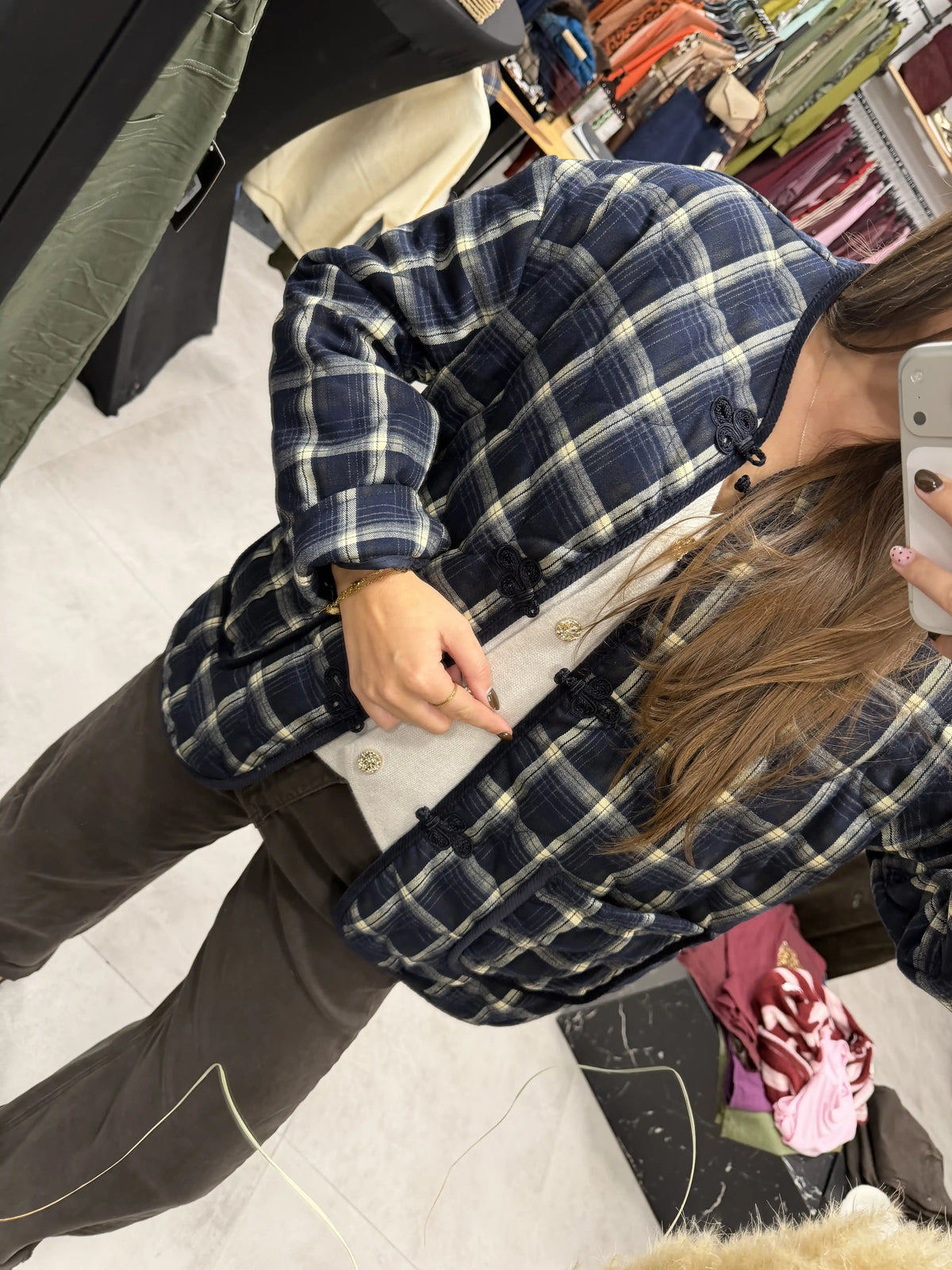 Steppjacke "Karolaw" Blau