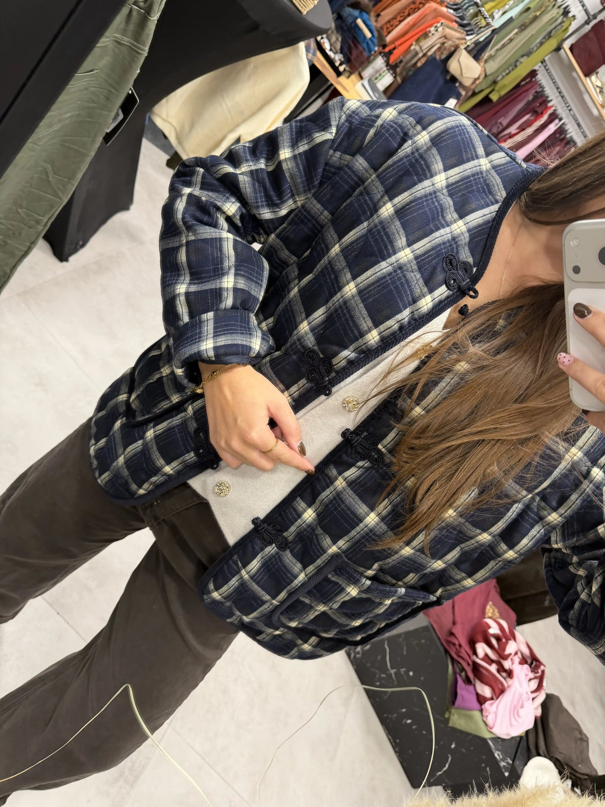 Steppjacke "Karolaw" Blau