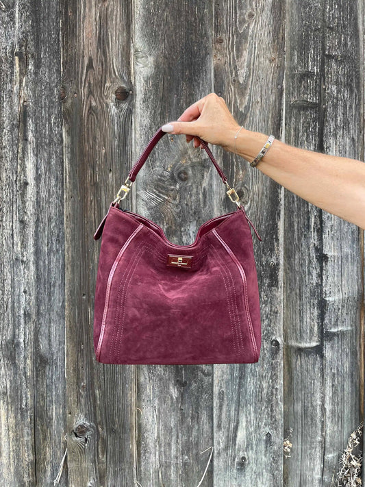 Tasche "Velina" Weinrot
