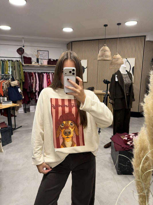 Baumwollpullover "Dackel Mood"