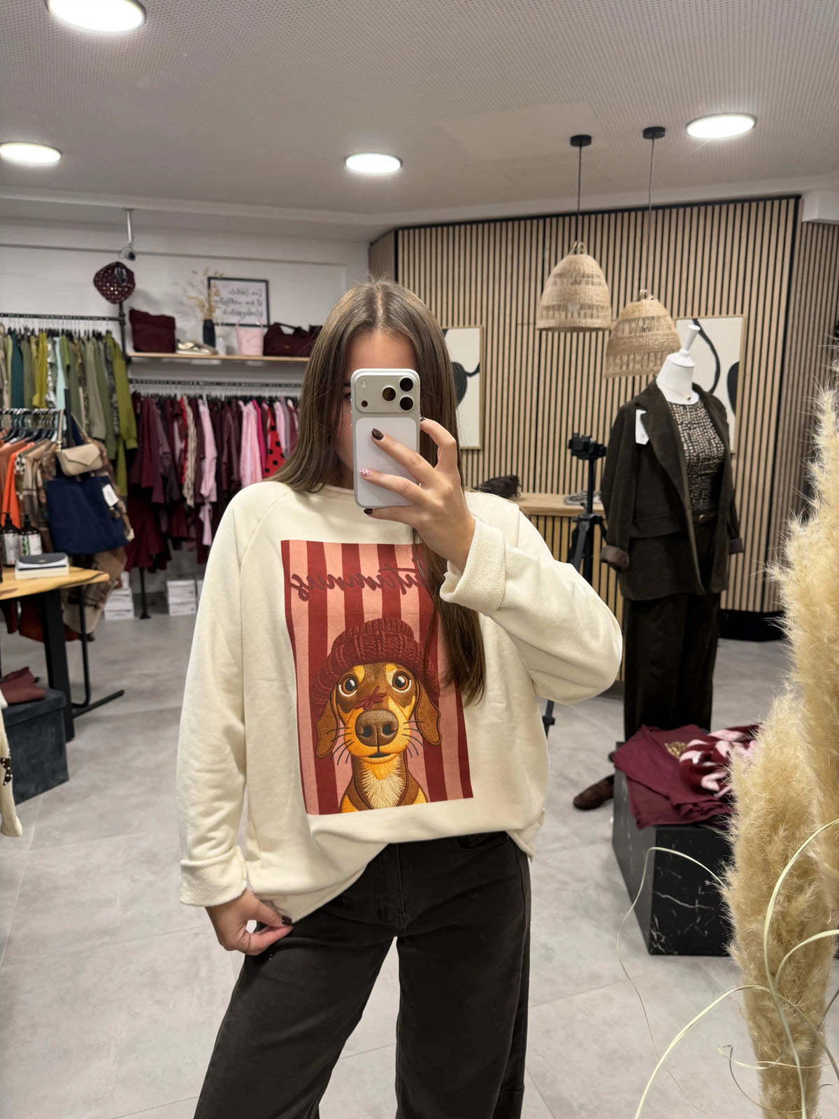 Baumwollpullover "Dackel Mood"