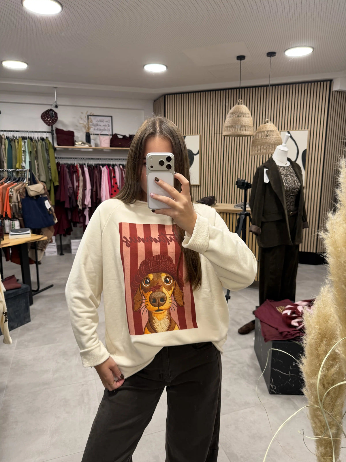 Baumwollpullover "Dackel Mood"
