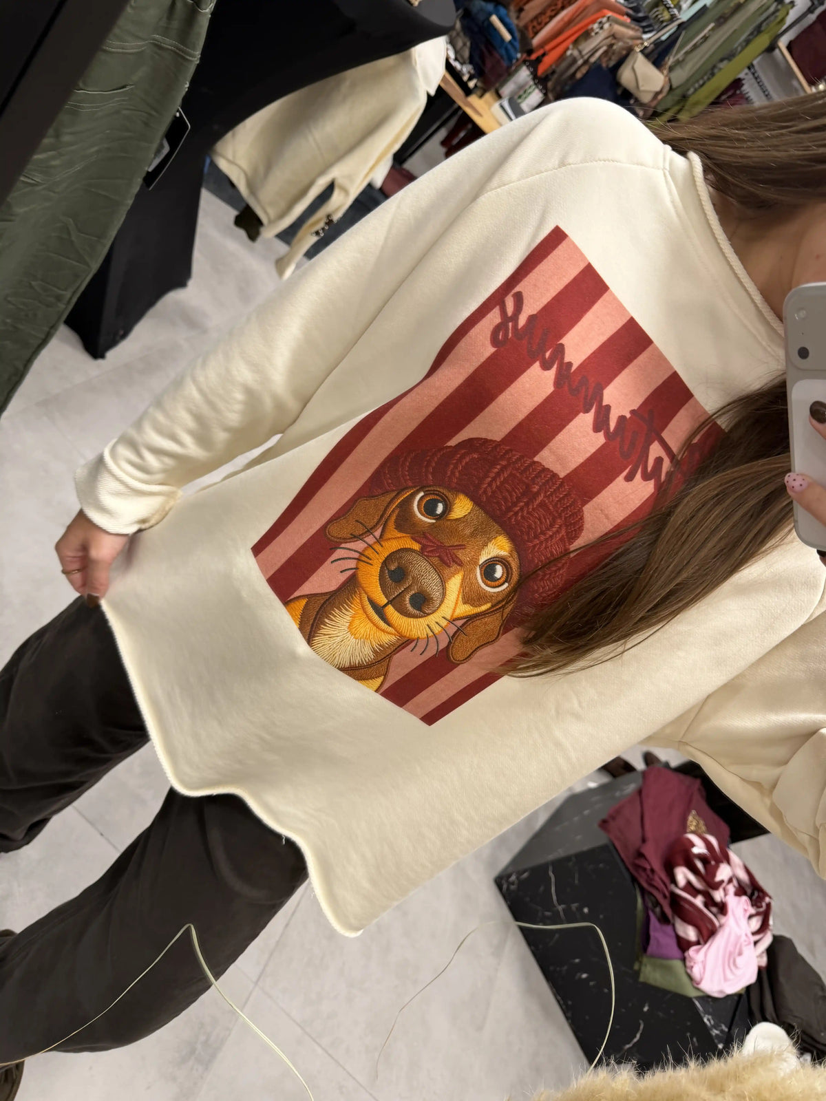 Baumwollpullover "Dackel Mood"