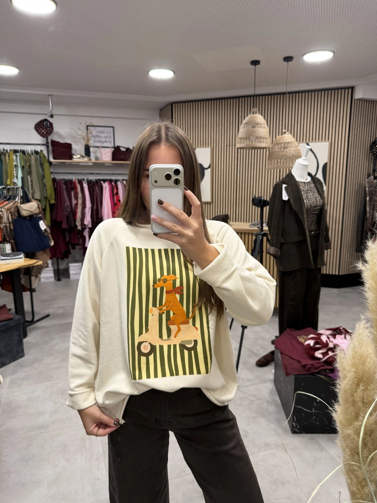 Baumwollpullover "Dackel Mood" I