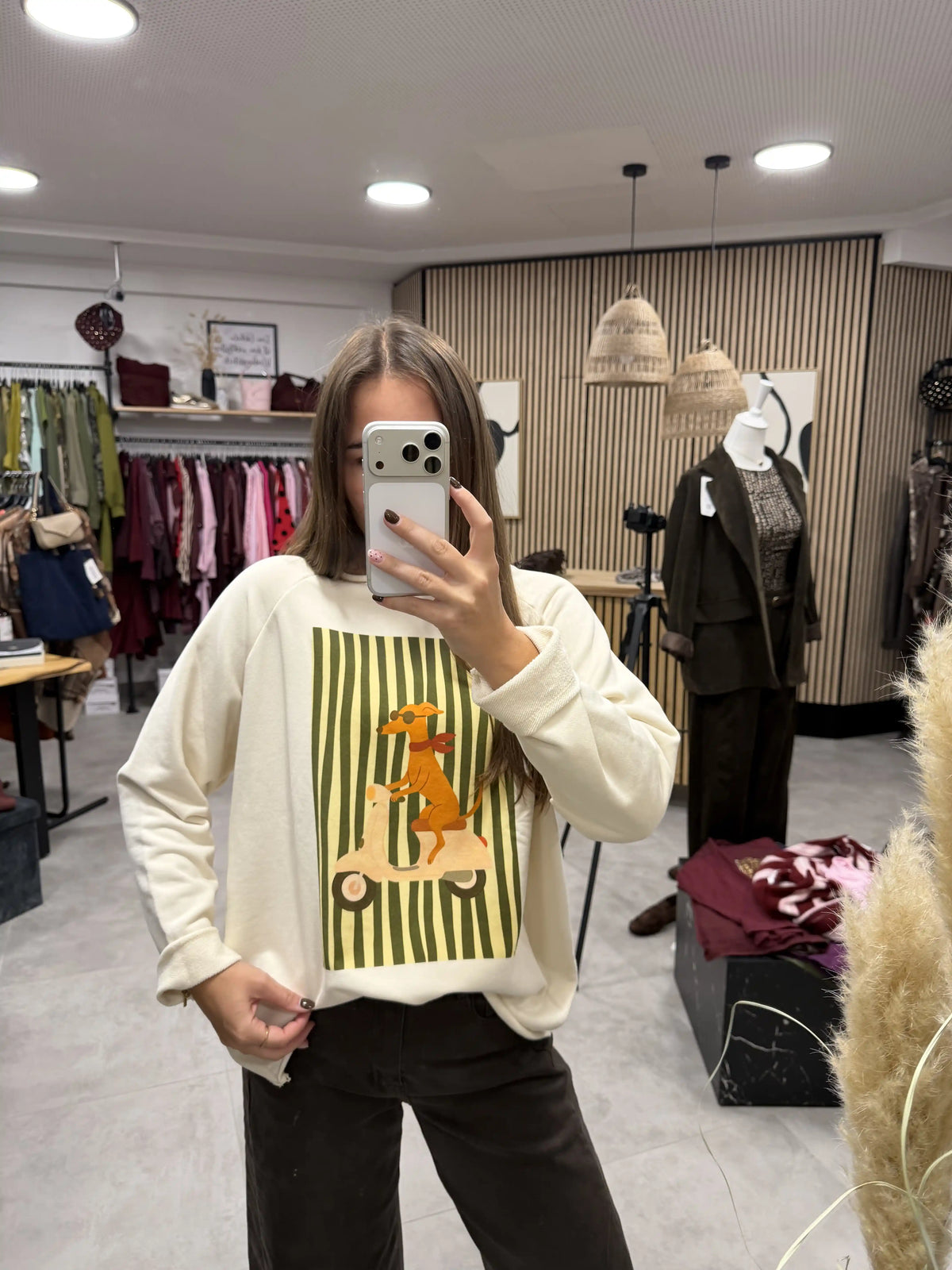 Baumwollpullover "Dackel Mood" I