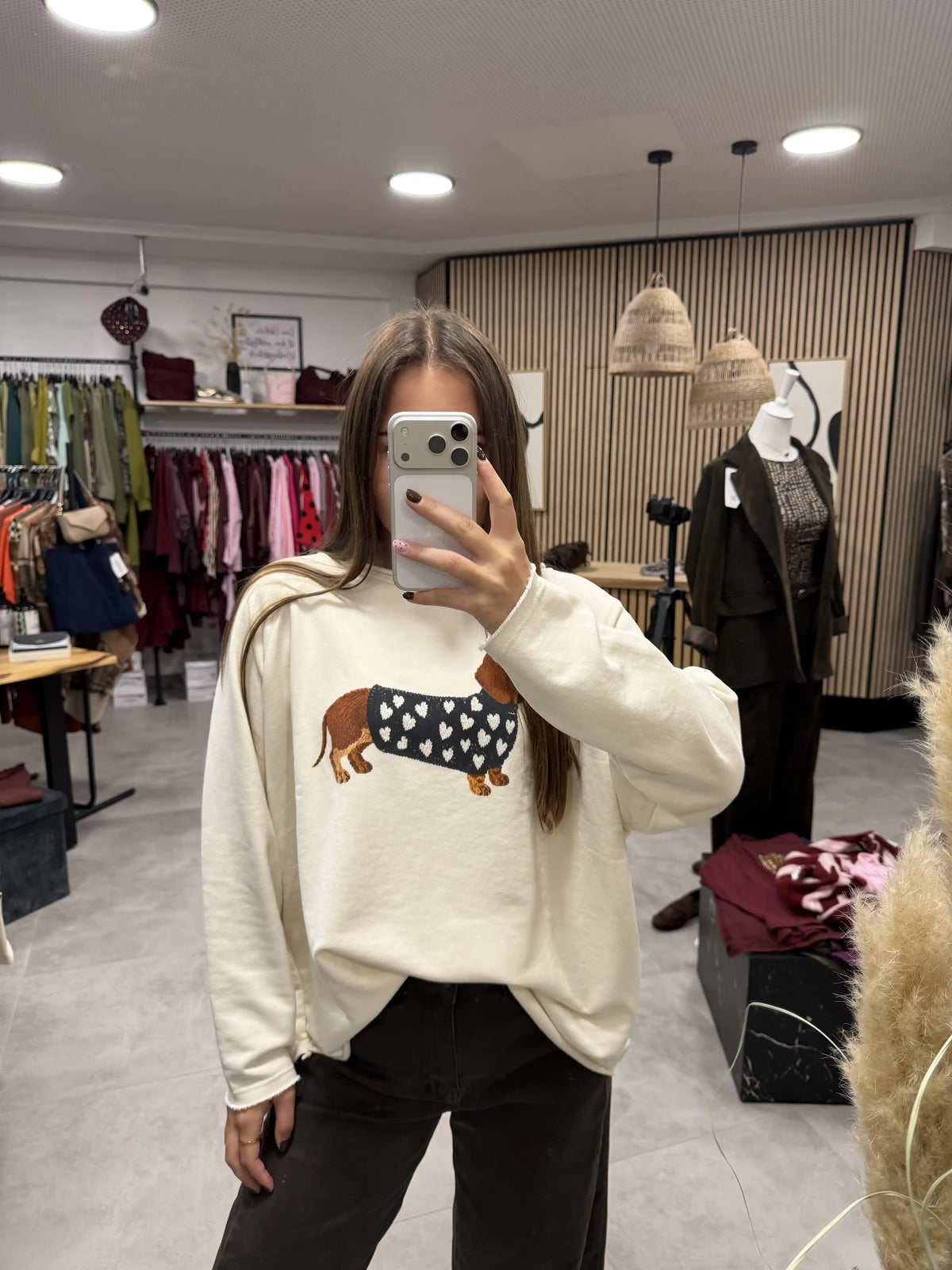 Baumwollpullover "Dackel Mood" II