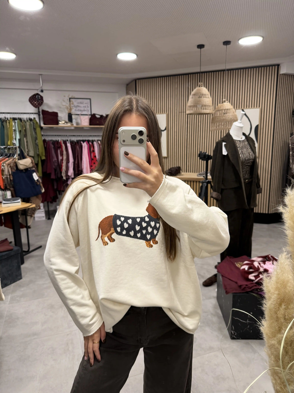 Baumwollpullover "Dackel Mood" II