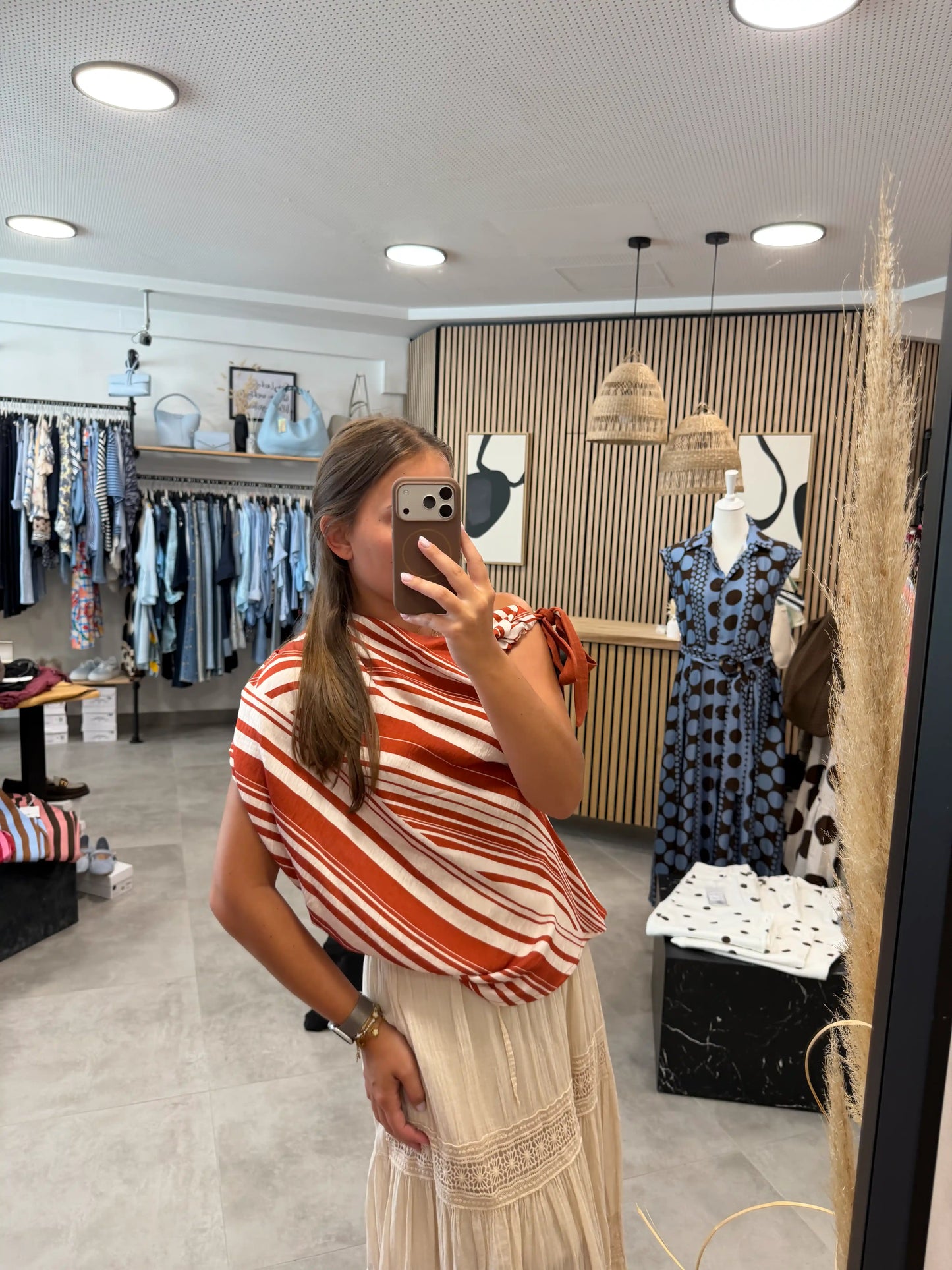 Bluse "Flow" Terracotta