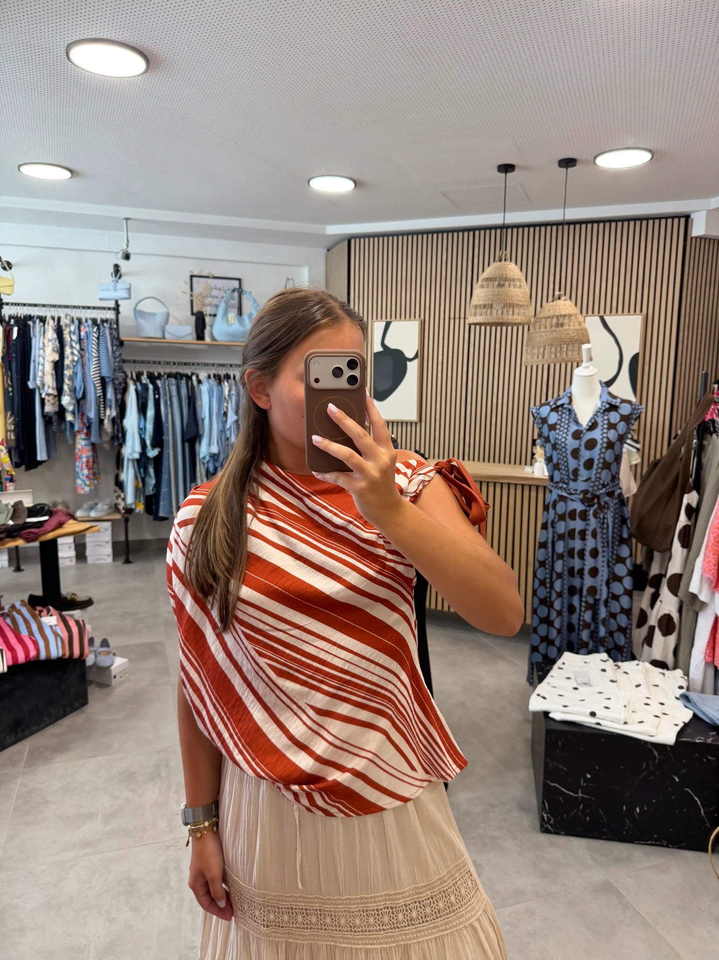 Bluse "Flow" Terracotta
