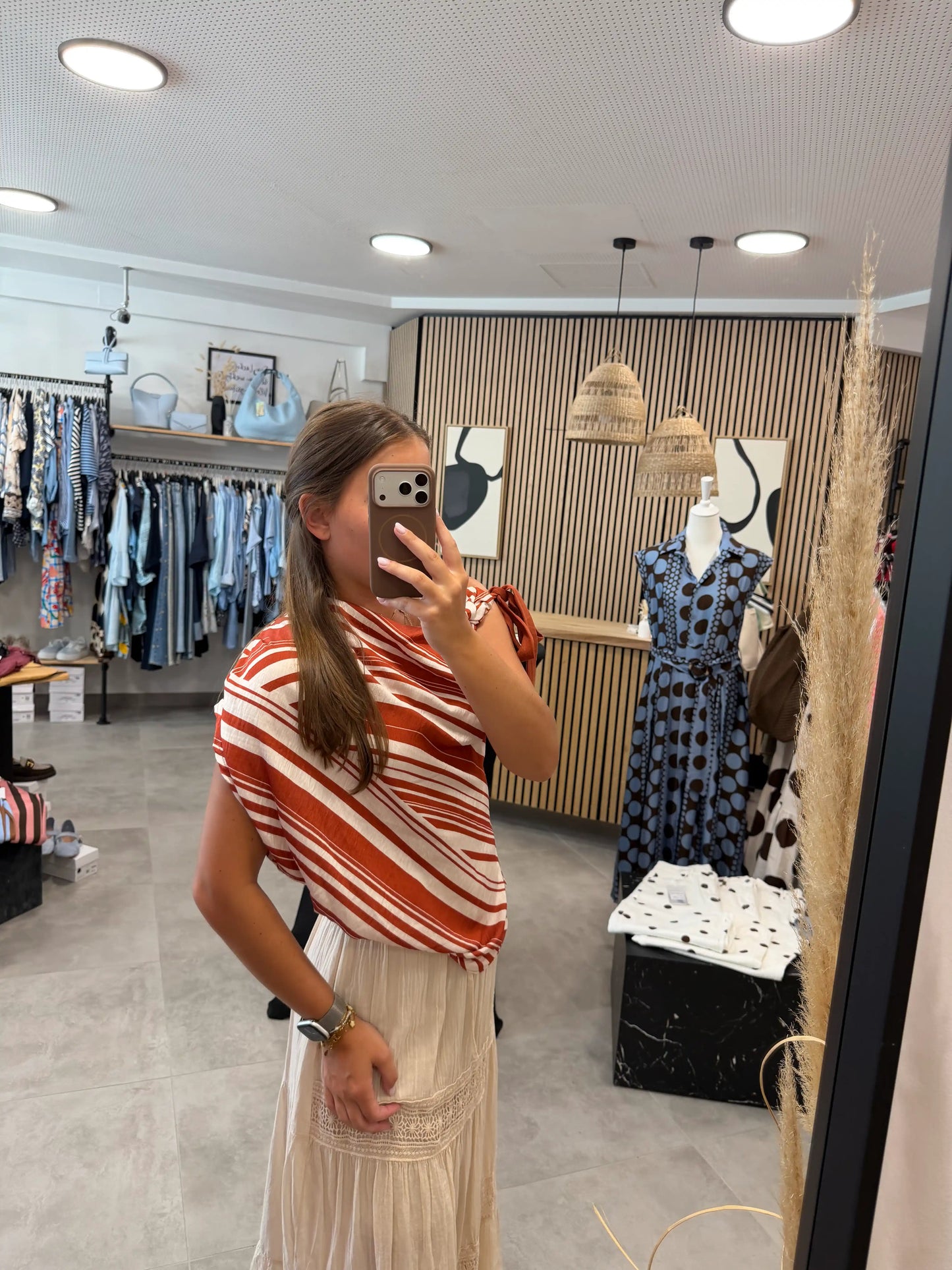 Bluse "Flow" Terracotta