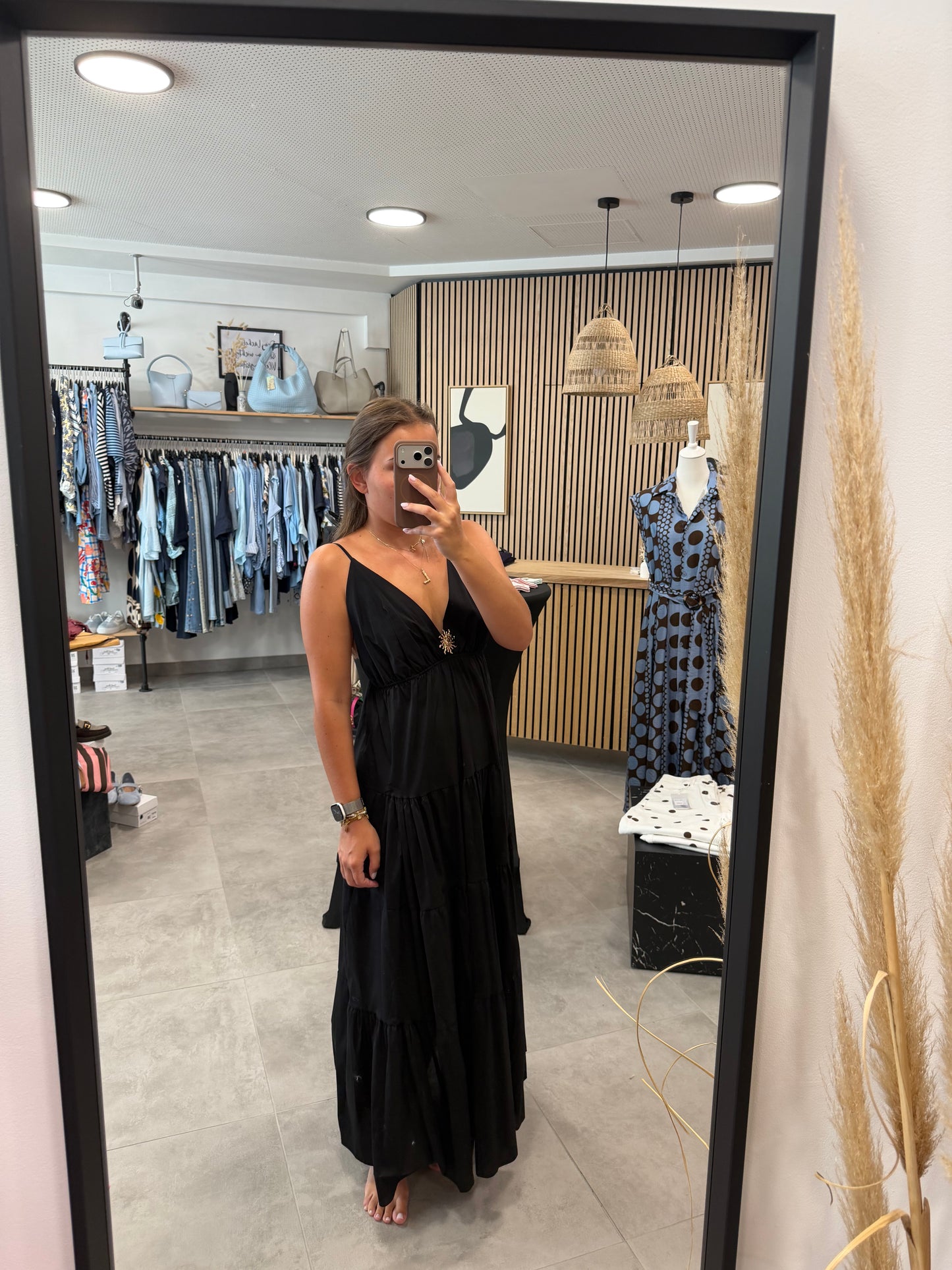 Kleid "Goldsonne" Schwarz