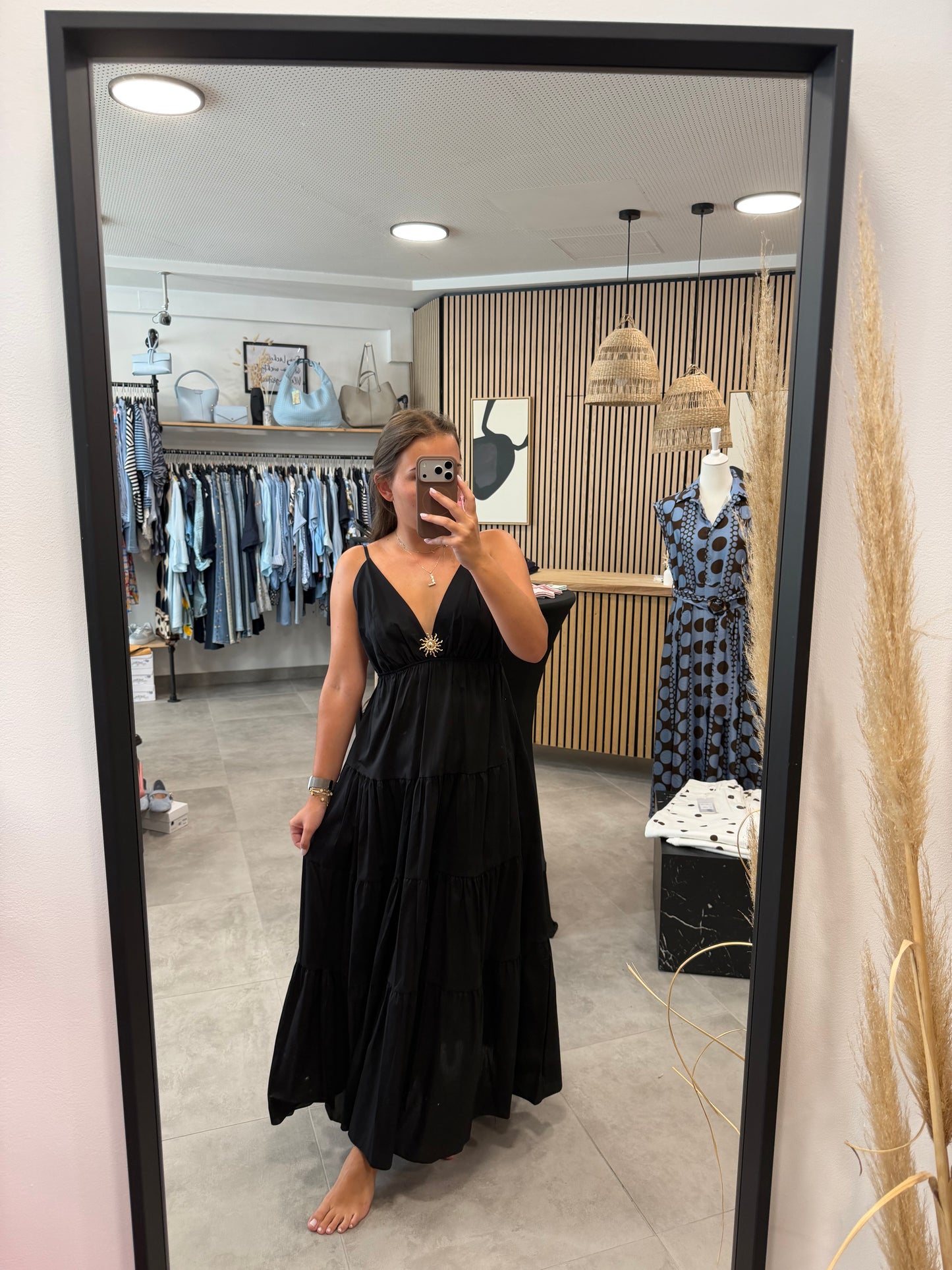 Kleid "Goldsonne" Schwarz