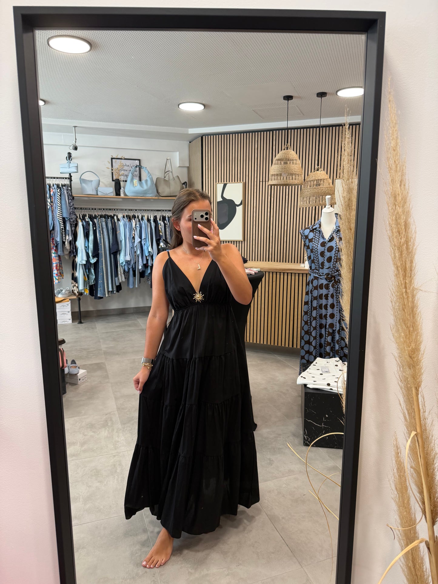 Kleid "Goldsonne" Schwarz