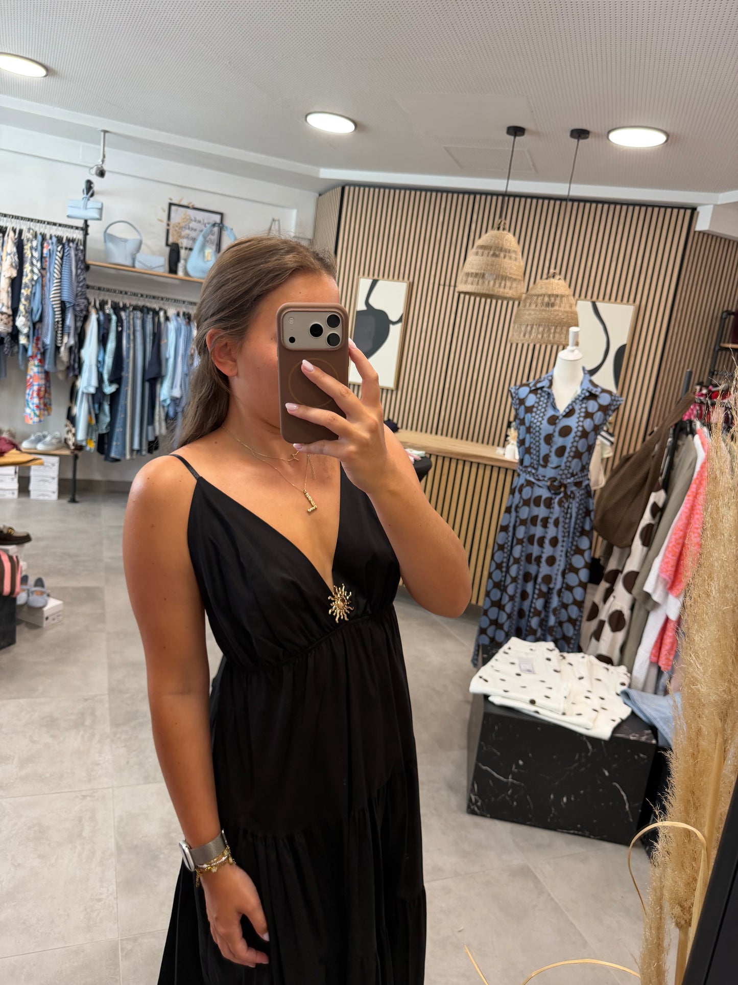 Kleid "Goldsonne" Schwarz