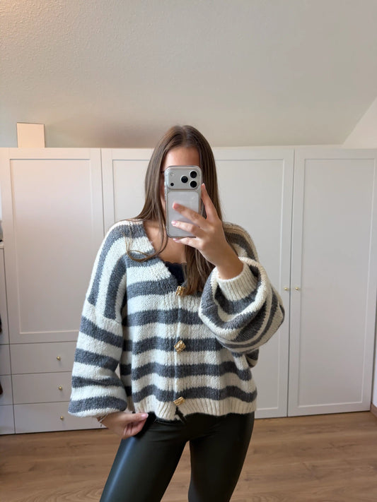 Cardigan "Glam" Grau