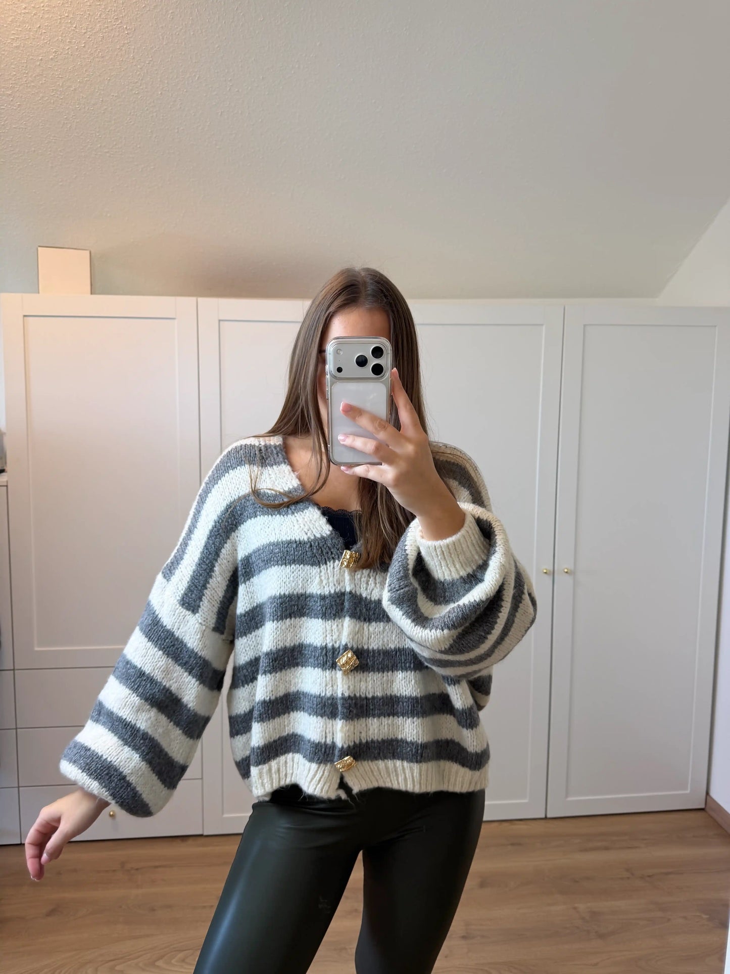 Cardigan "Glam" Grau