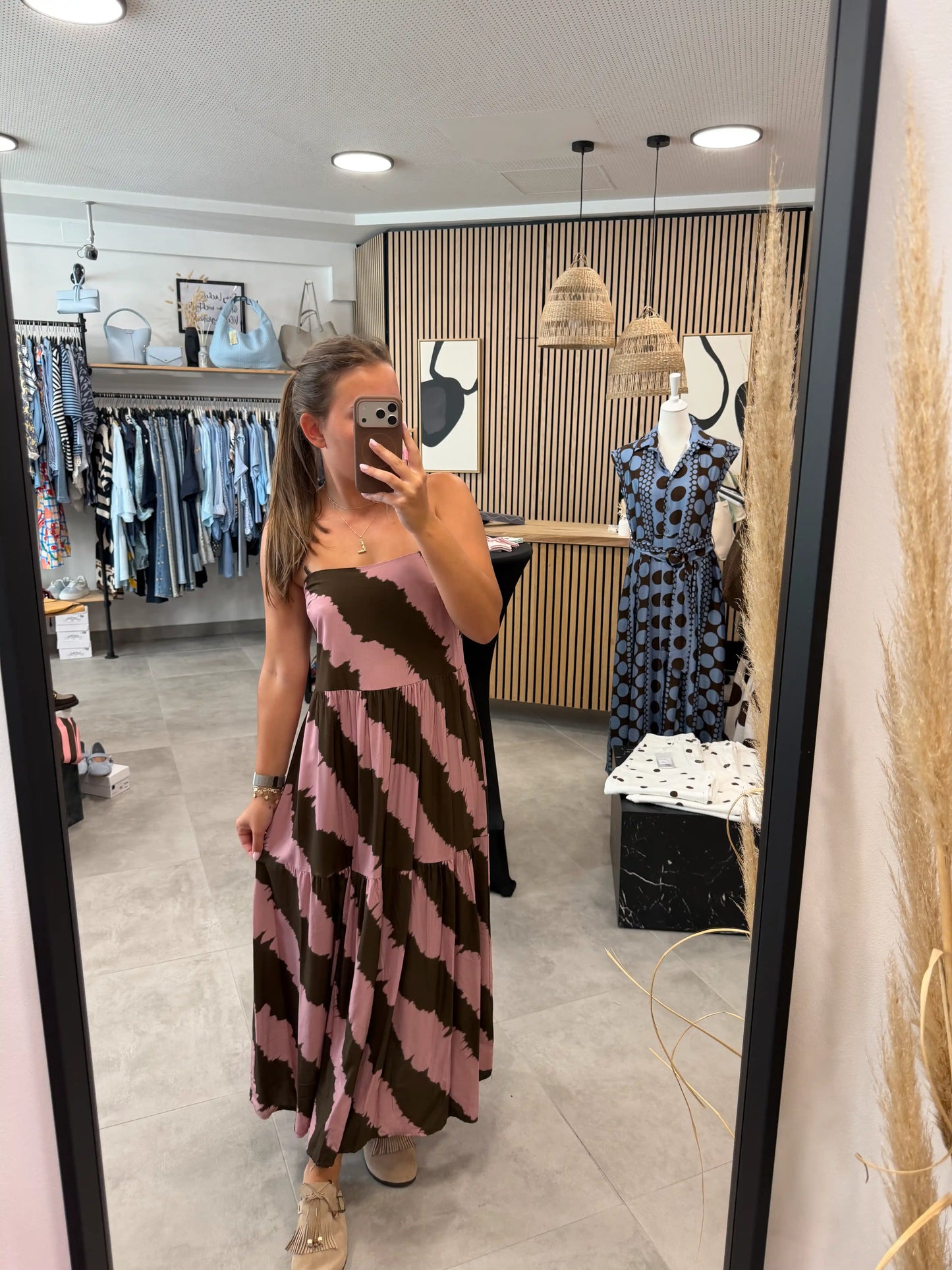 Kleid "River" Braun