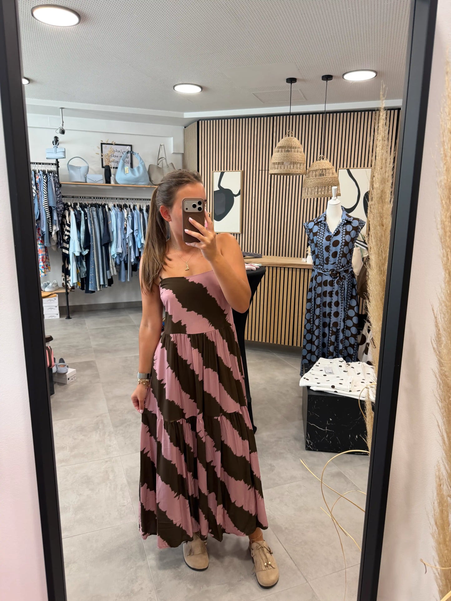 Kleid "River" Braun
