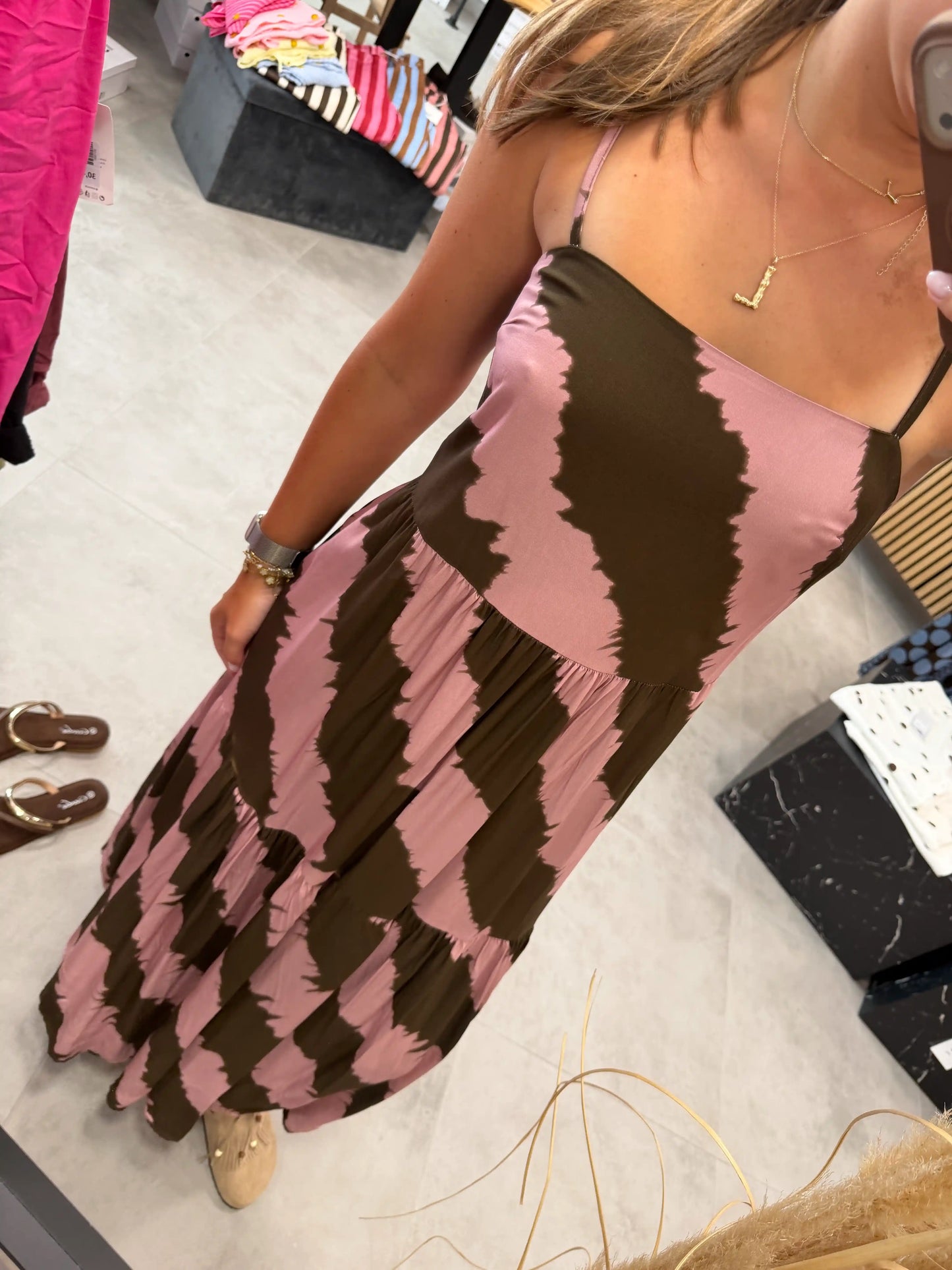 Kleid "River" Braun