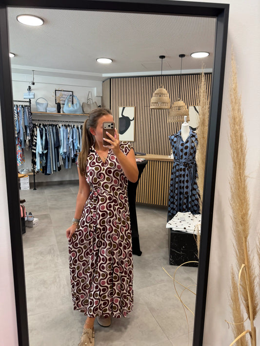 Kleid "Retropoints" Rot