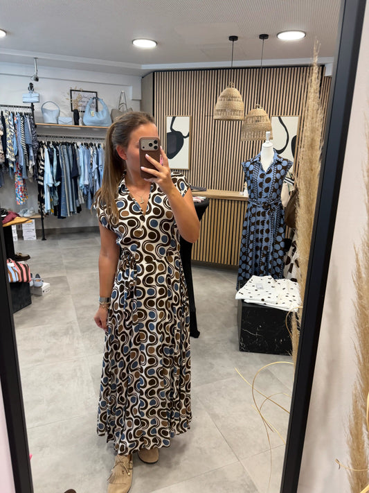 Kleid "Retropoints" Blau
