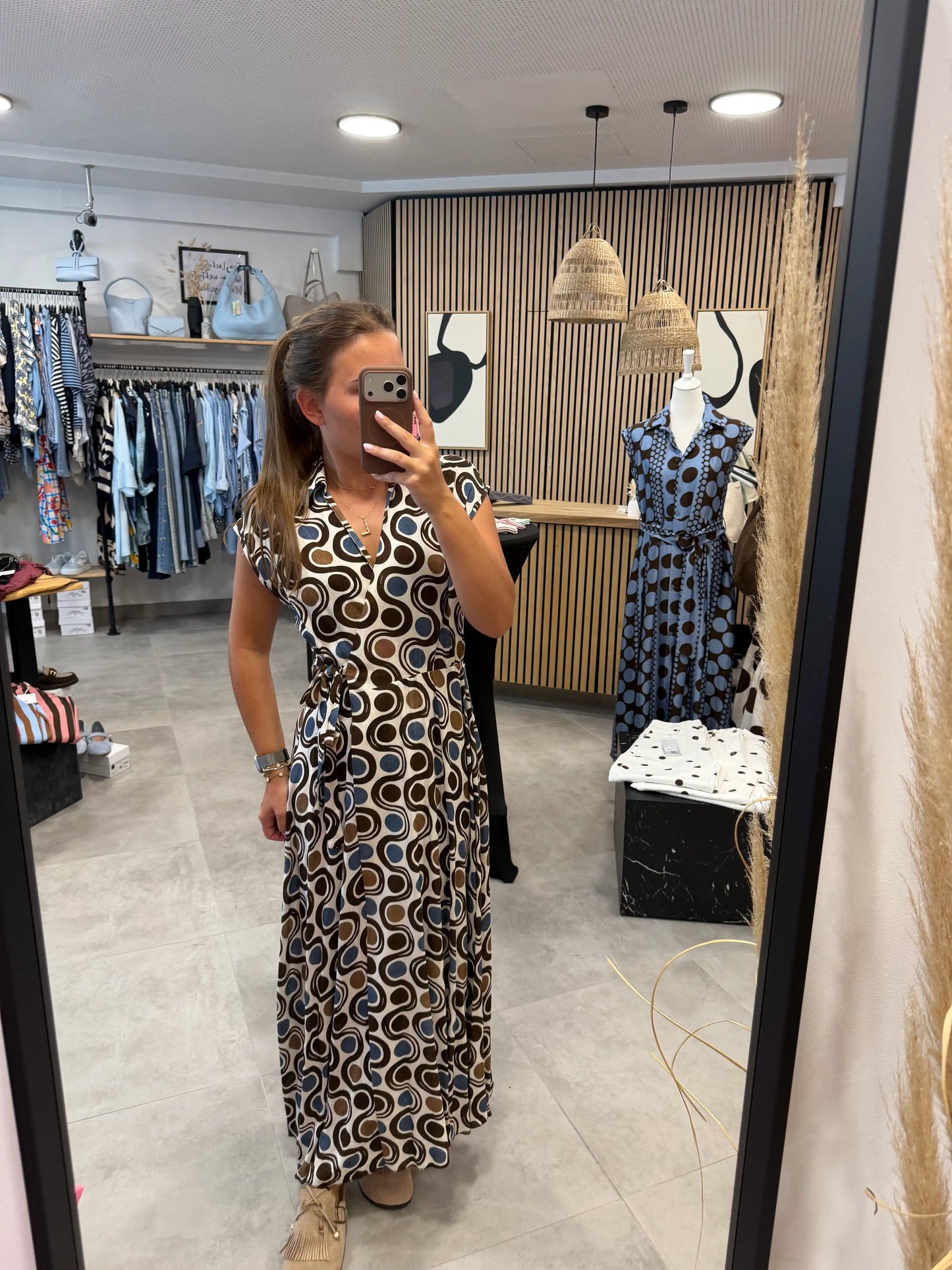 Kleid "Retropoints" Blau