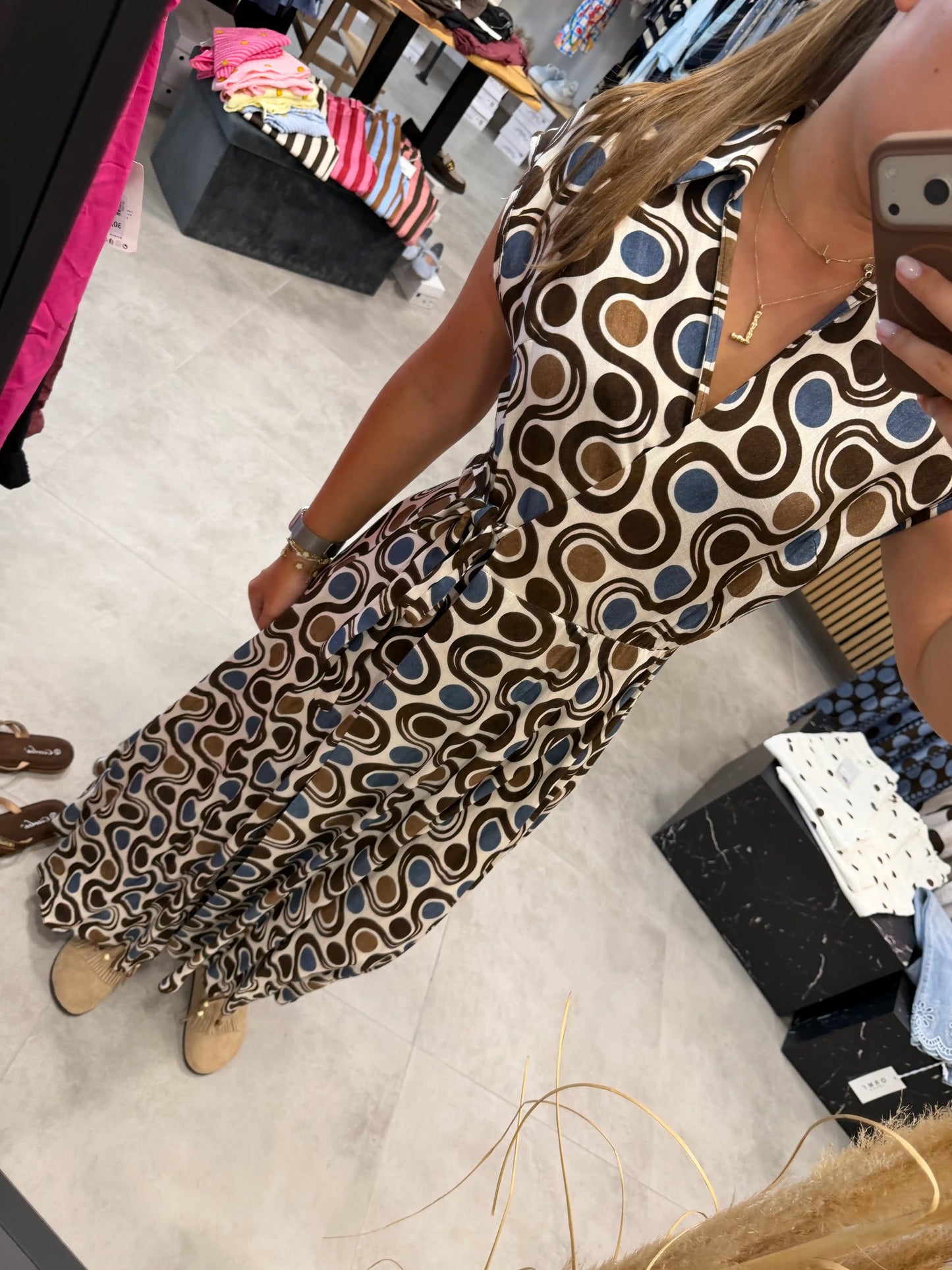 Kleid "Retropoints" Blau