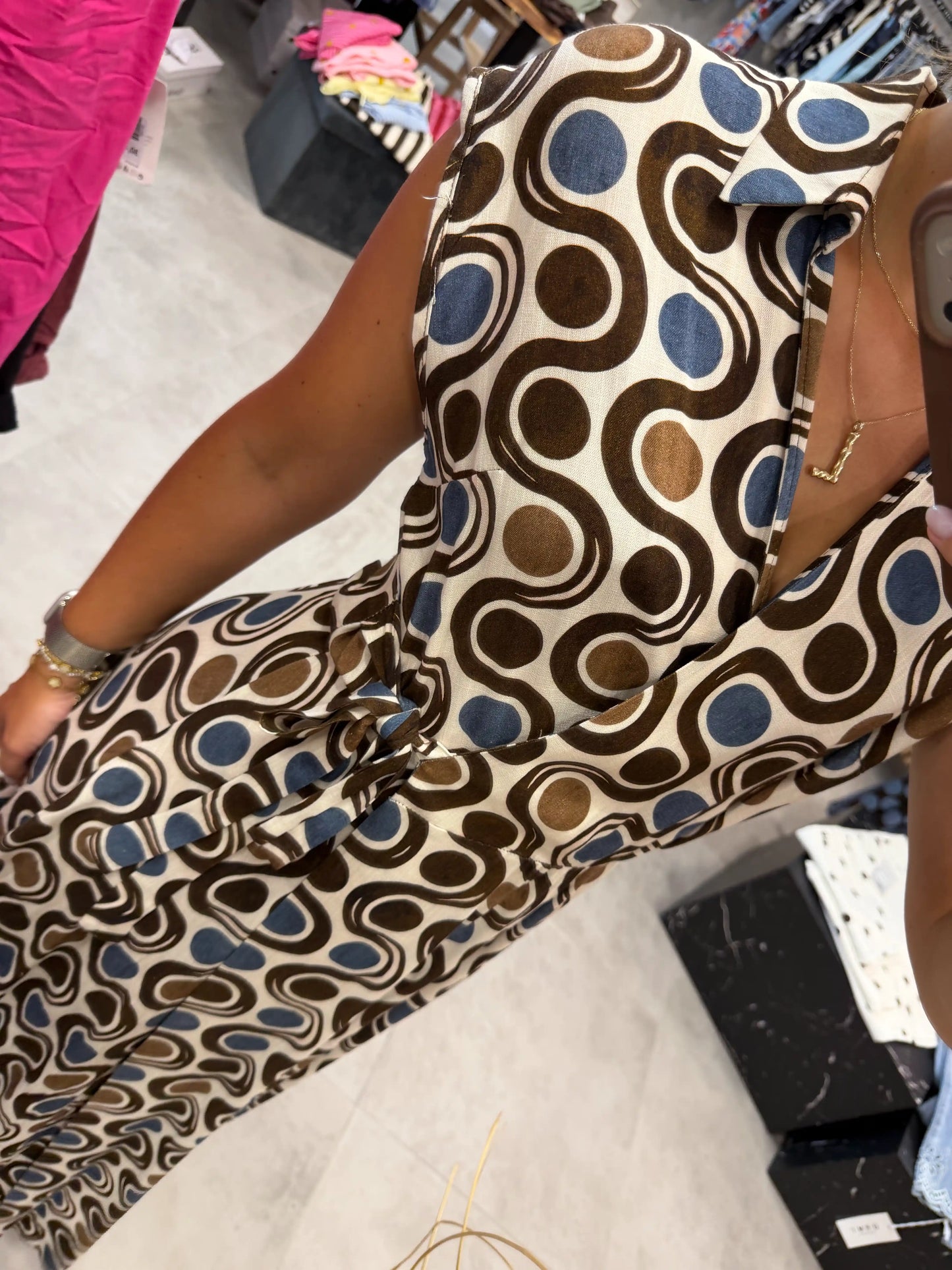 Kleid "Retropoints" Blau