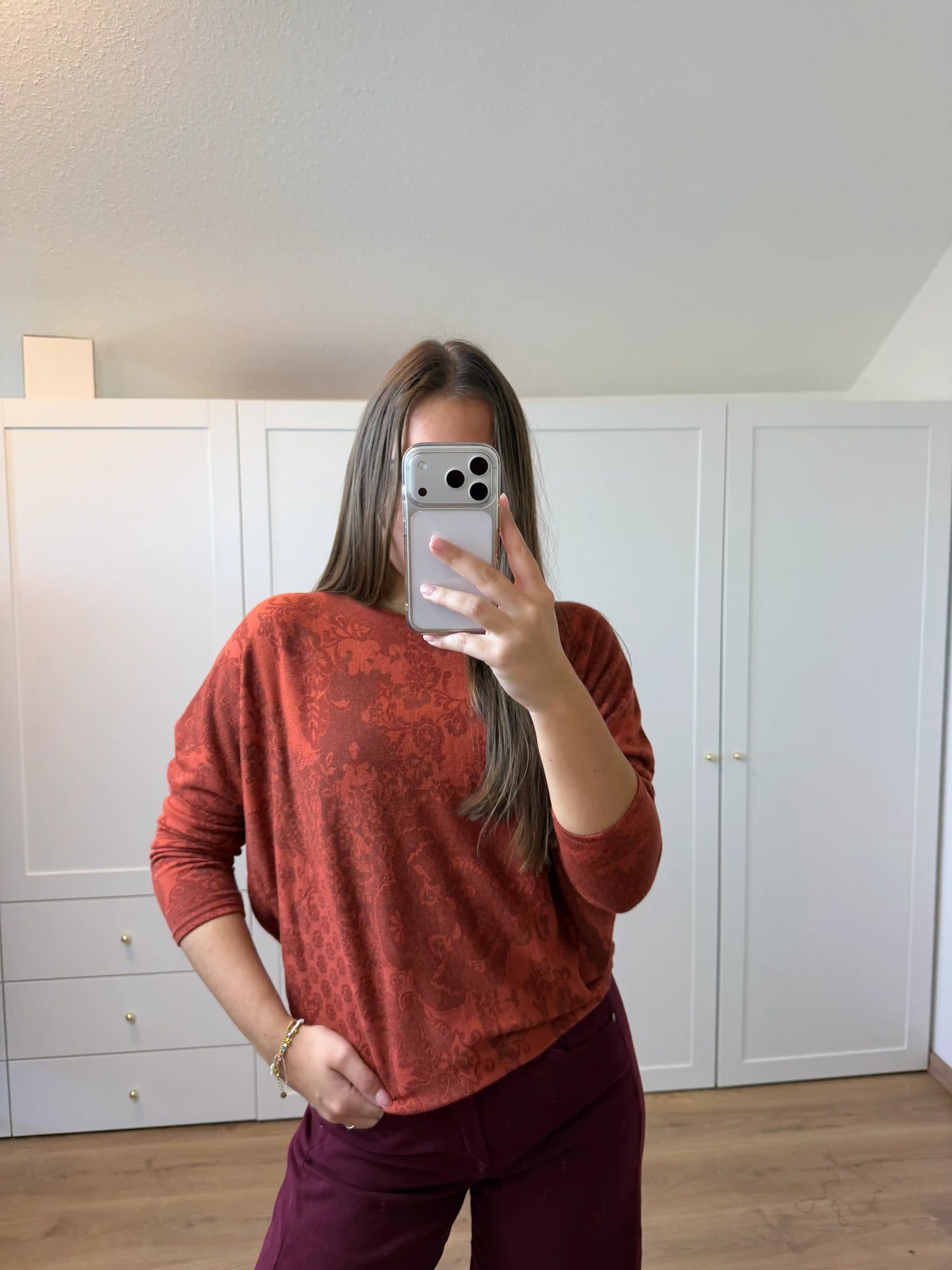 Pullover "Floarly" Teracotta