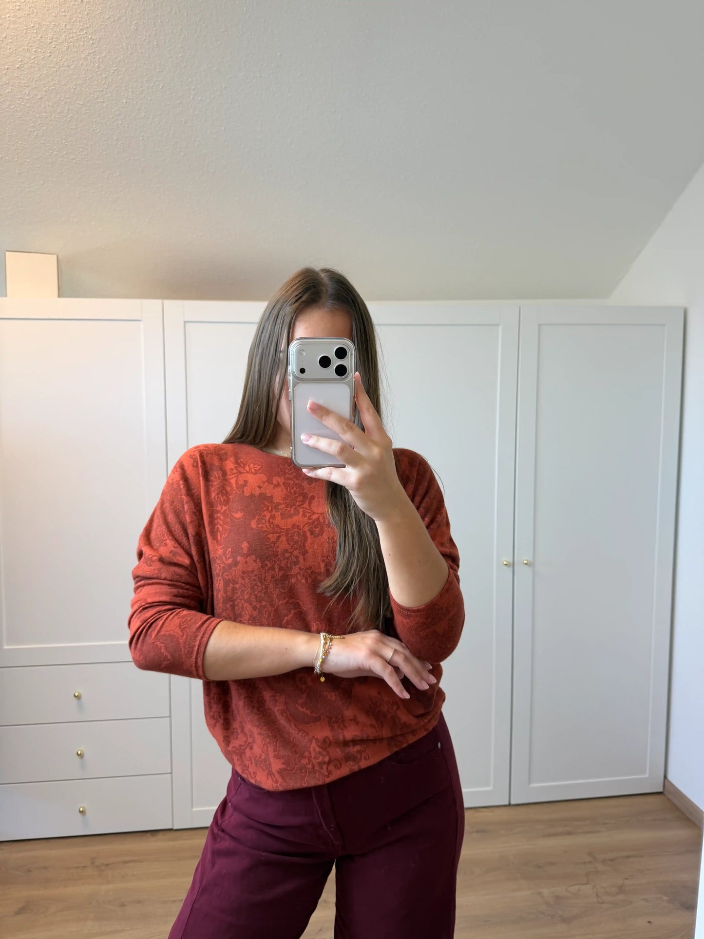 Pullover "Floarly" Teracotta