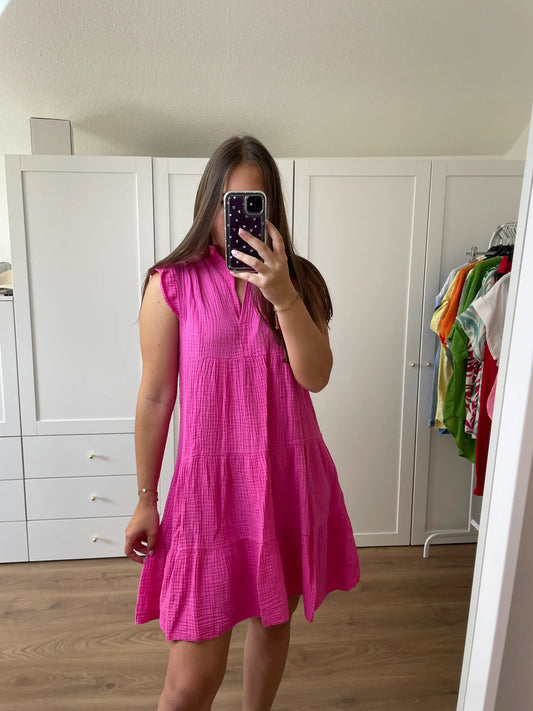 Musselinkleid "Breeze" Pink