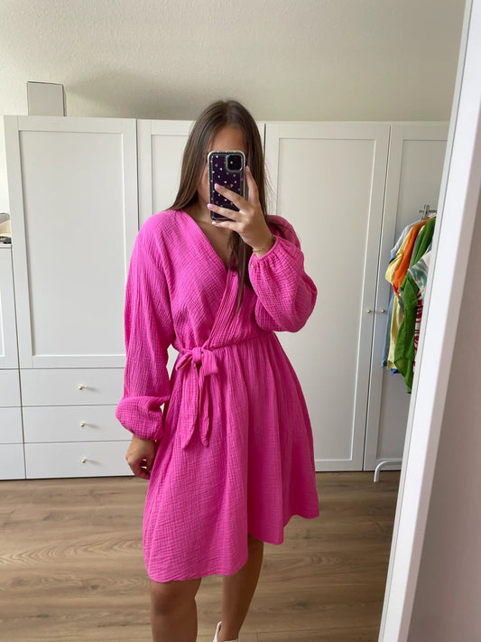 Musselinkleid "Milla" Pink