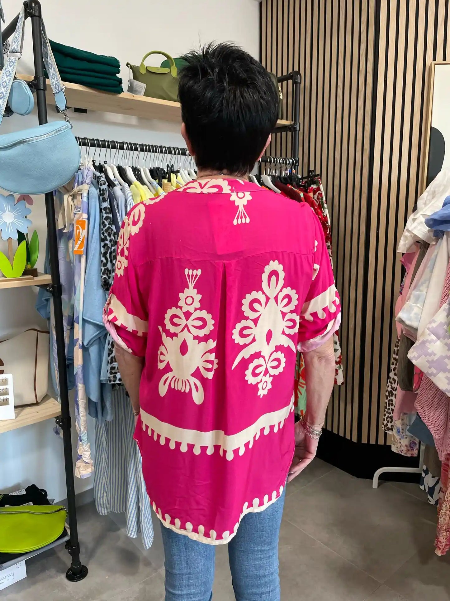 Bluse "Oriental" Pink