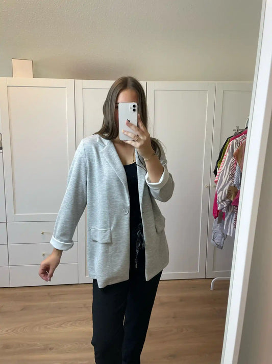 Sweat-Blazer Grau
