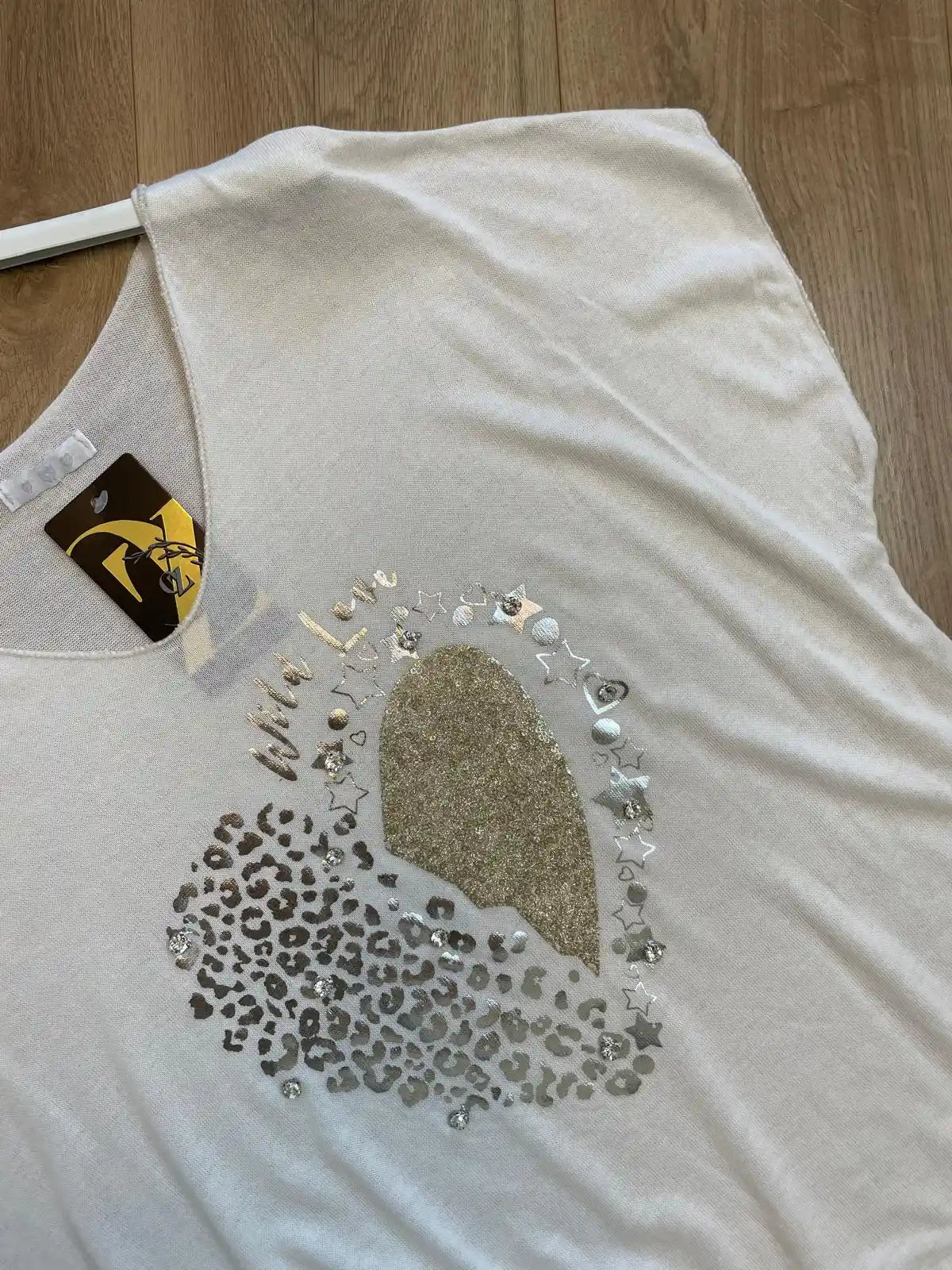 Shirt "Wild Love" Weiß