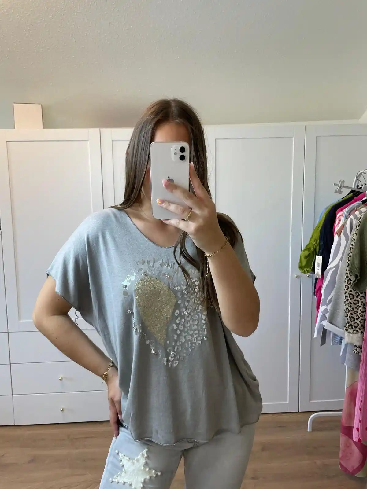 Shirt "Wild Love" Taupe