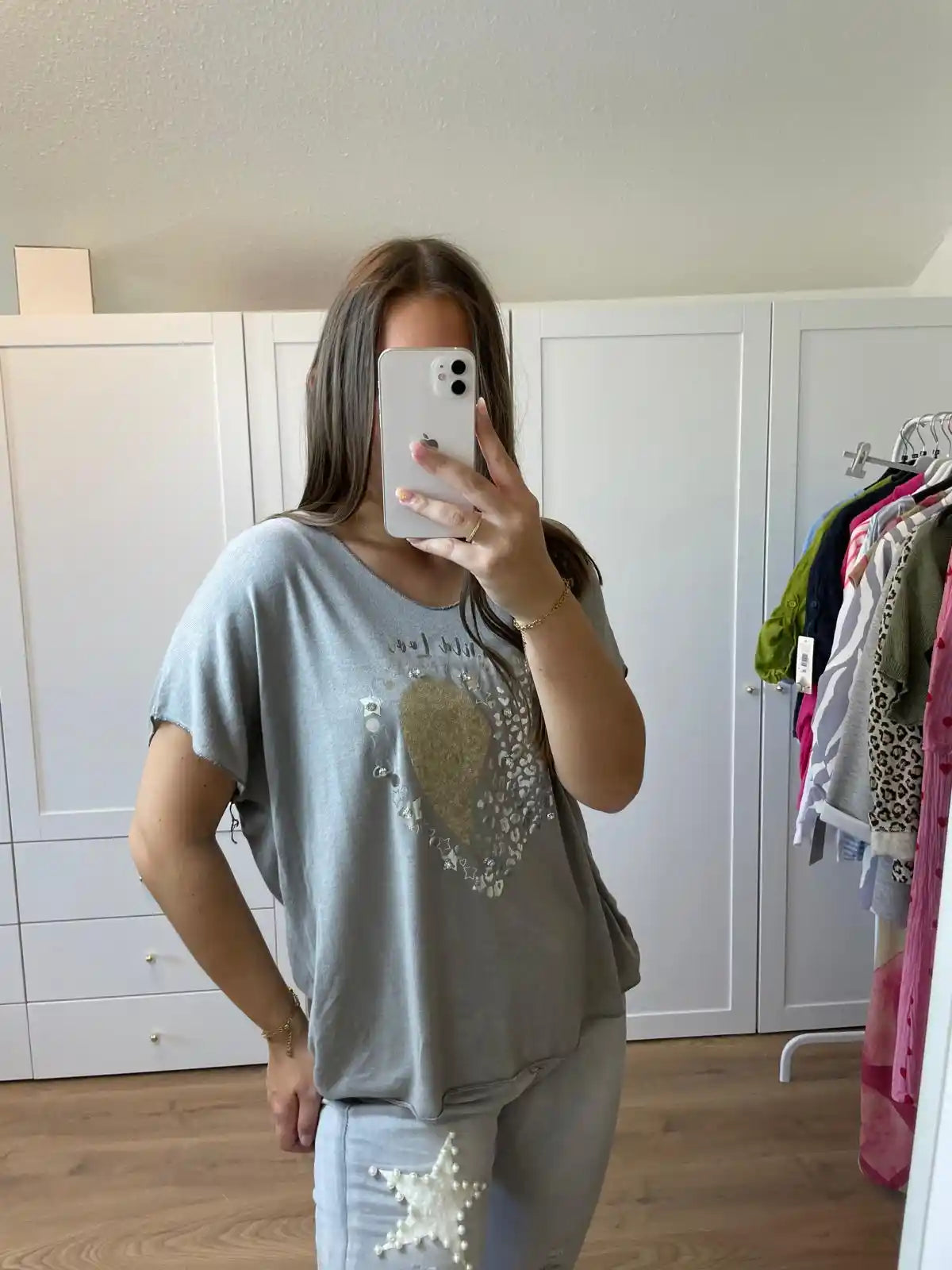 Shirt "Wild Love" Taupe