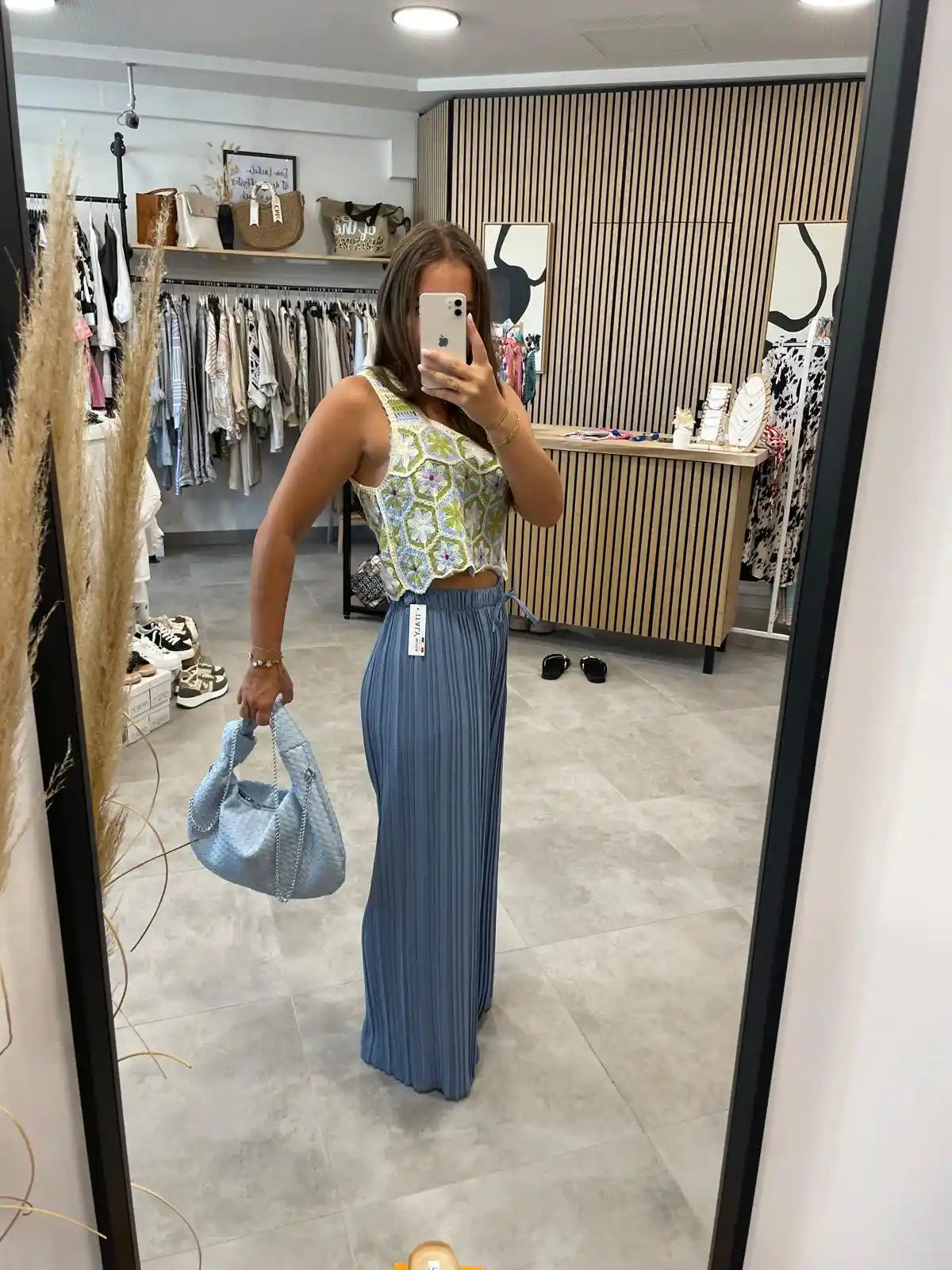 Tasche „Knoten“ Hellblau Maxi